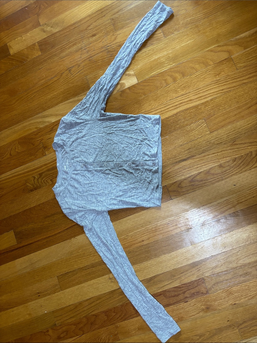 Gray aerie button down top